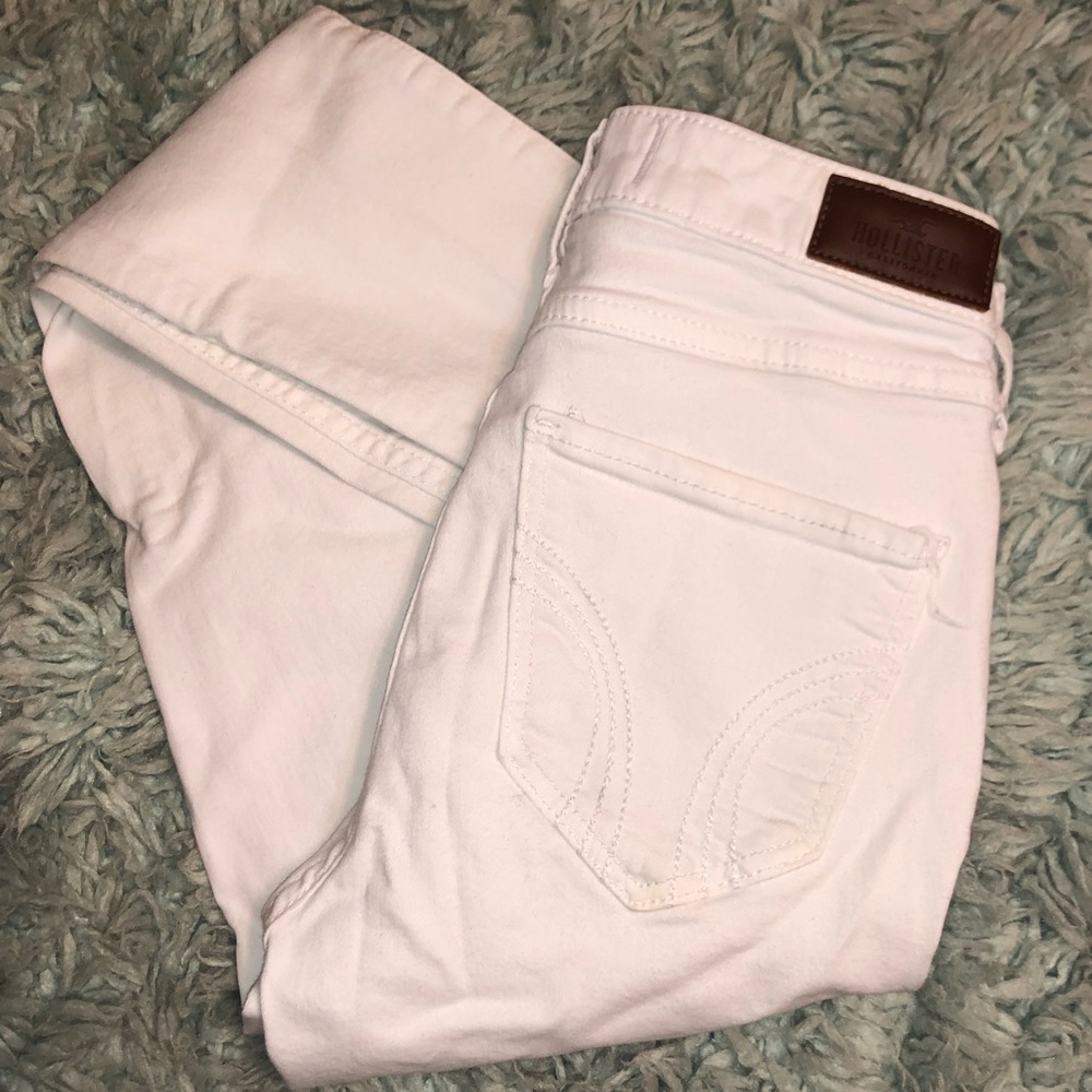 Hollister white jeans